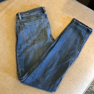 Loft Relaxed Skinny Distressed Jeans